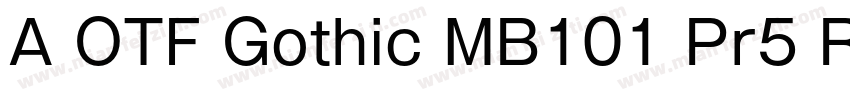 A OTF Gothic MB101 Pr5 R 常规(OpenTyp字体转换